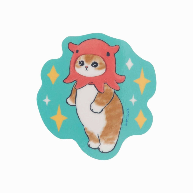 mofusand Marine Life Cat Trading clear sticker collection (16 types in total)
