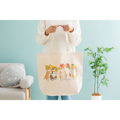 mofusand 大きめトートバッグ(フルーツにゃんこ)