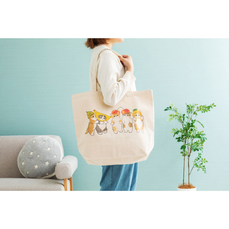 mofusand 大きめトートバッグ(フルーツにゃんこ)