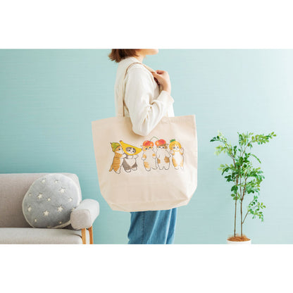 mofusand 大きめトートバッグ(フルーツにゃんこ)