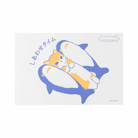 mofusand Activate postcard (shark Nyan)