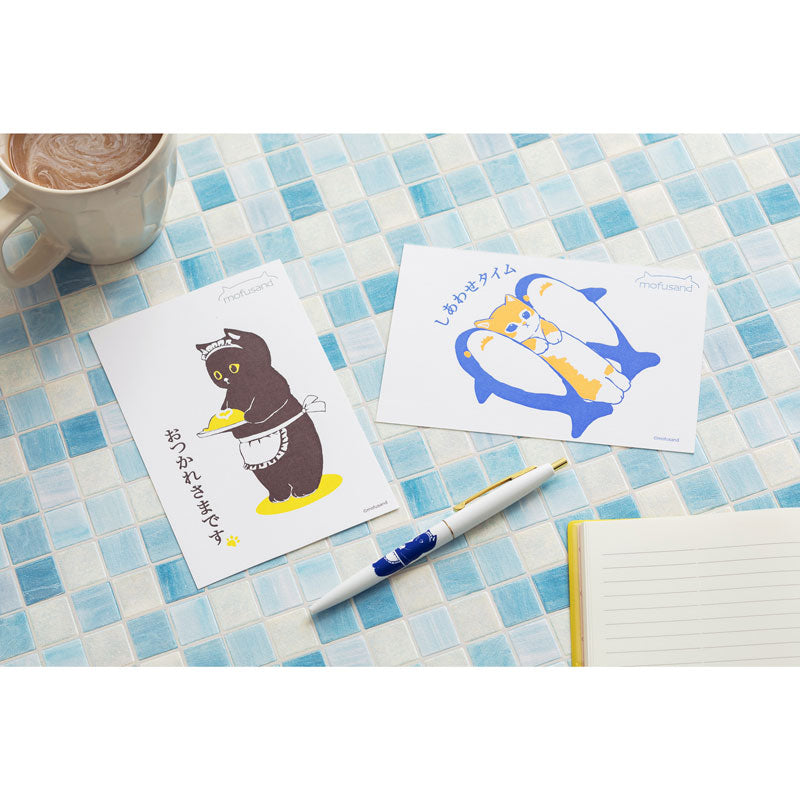 mofusand Activate postcard (waitress)