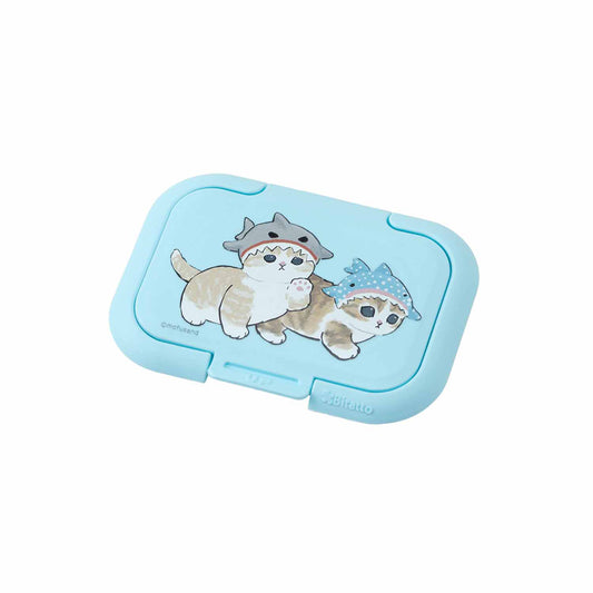 mofusand Bitat mini -paste and remove wet sheet lid antibacterial (shark Nyan)