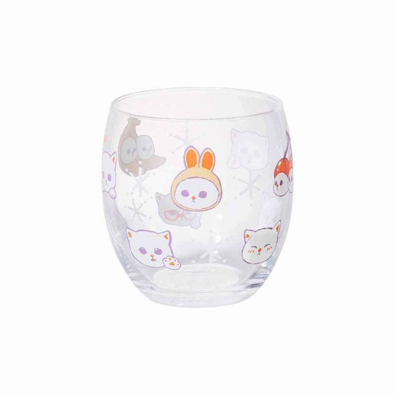 mofusand Cocoon glass (white cat)