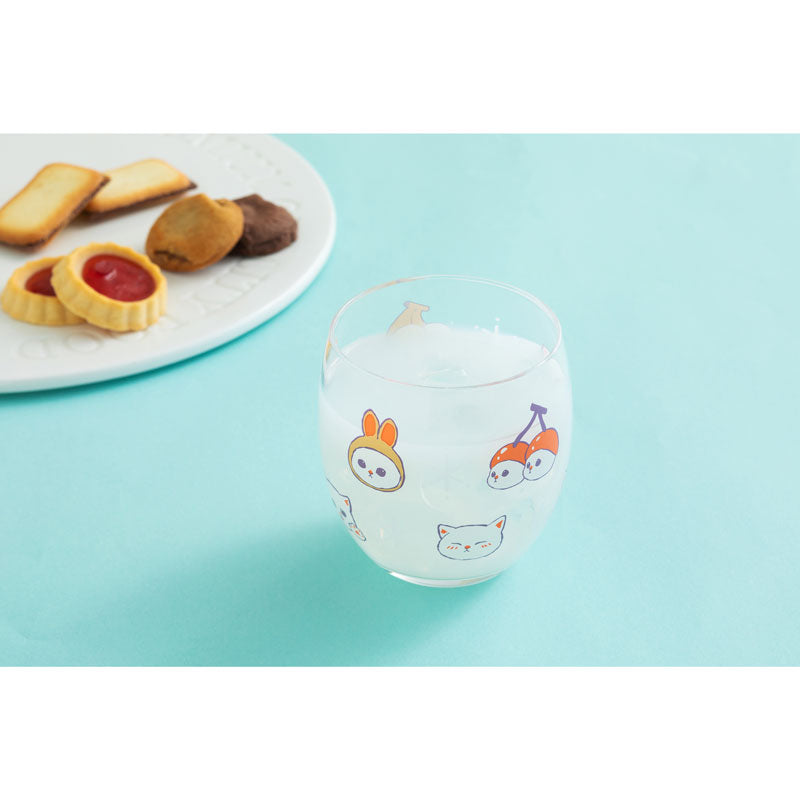 mofusand Cocoon glass (white cat)