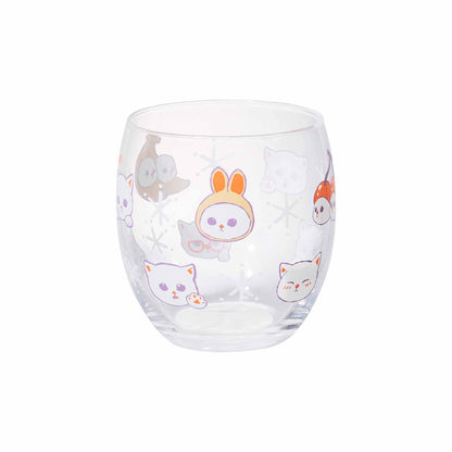 mofusand Cocoon glass (white cat)