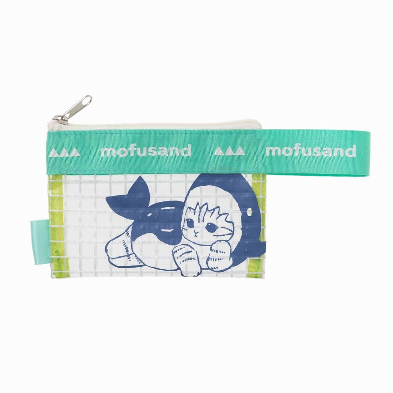 mofusand クリア格子のビニールポーチ