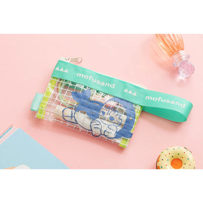 mofusand クリア格子のビニールポーチ
