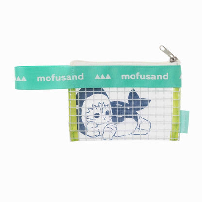 mofusand クリア格子のビニールポーチ