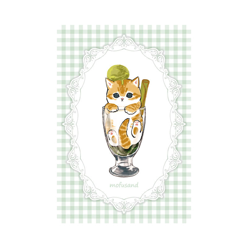 mofusand 明信片（凍糕綠）