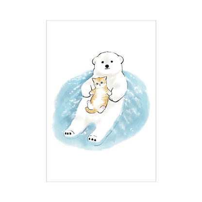 mofusand ポストカード(シロクマ)