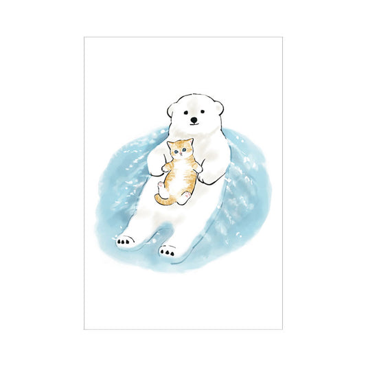 mofusand 明信片（北极熊）