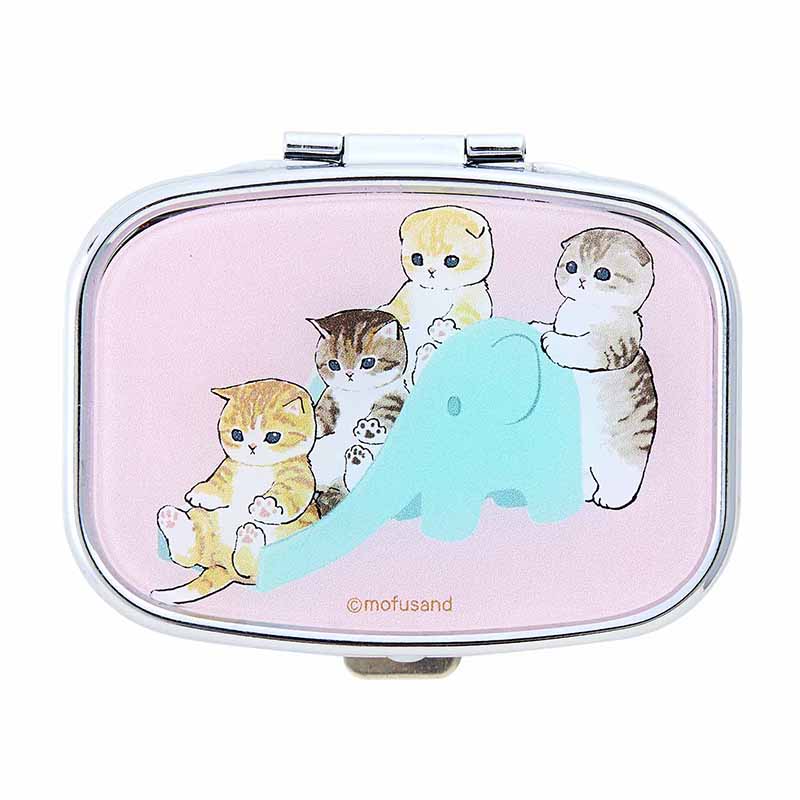 mofusand 紧凑型镜子，带有迷你存储（滑动）