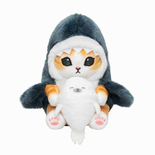 mofusand Desktop Hanging Plush (Shark Meow Hugging Seal)