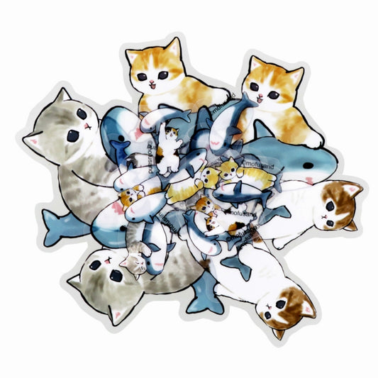 mofusand 透明和平印章（鲨鱼猫)