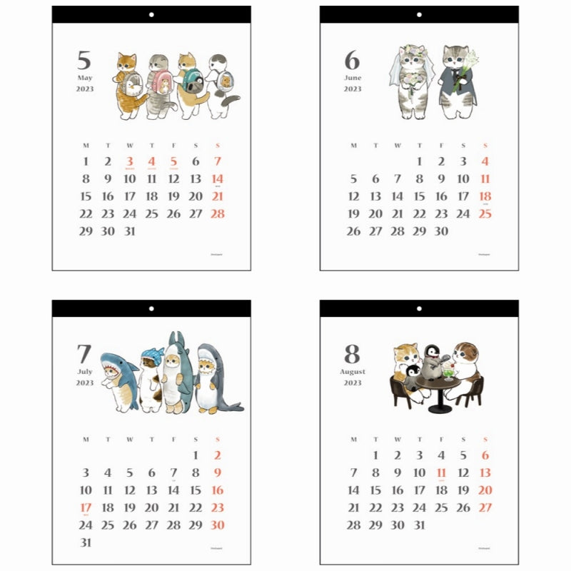 mofusand 2023 Wall Calendar Simple S
