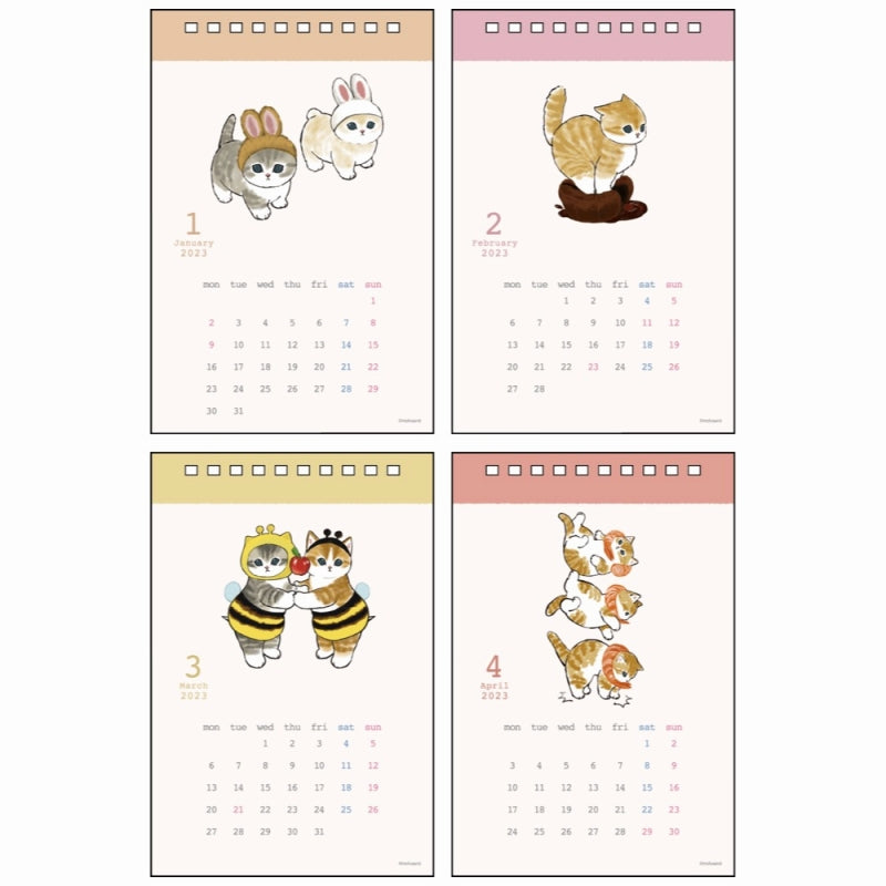 mofusand 2023 Desk calendar vertical type