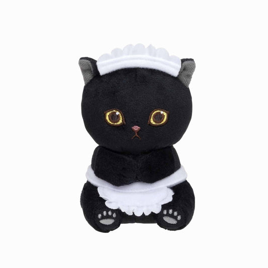 mofusand I'll Hold It! Mascot Keychain (House Helper Black Meow)