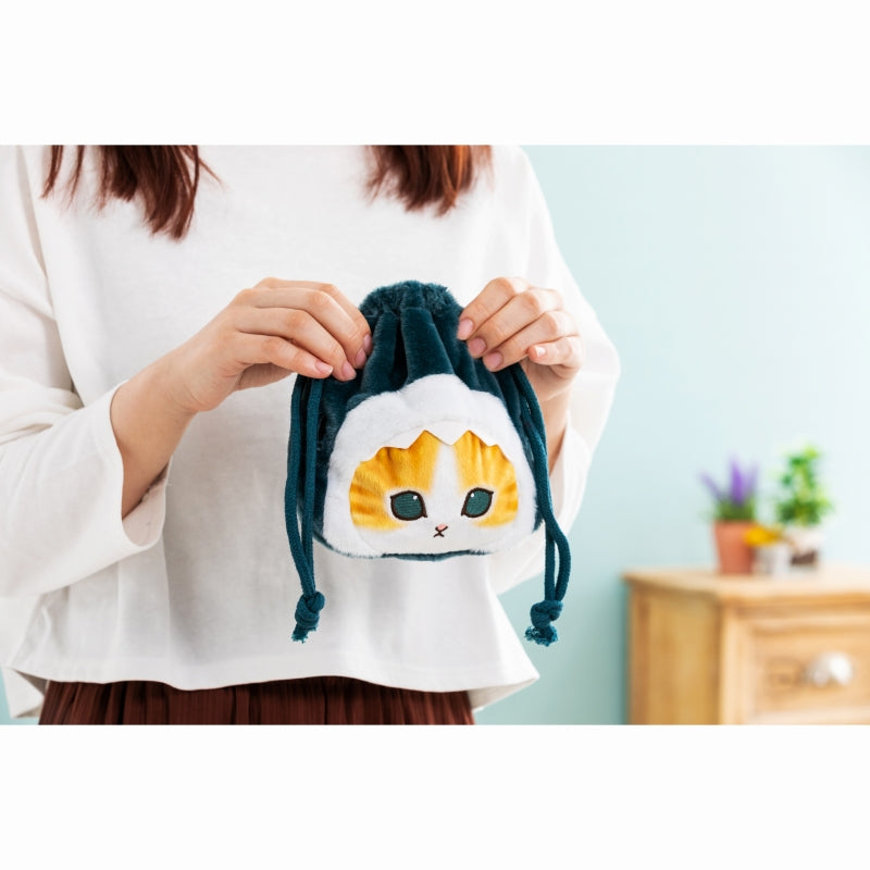 mofusand 상어 고양이 오카오 드로 스트링