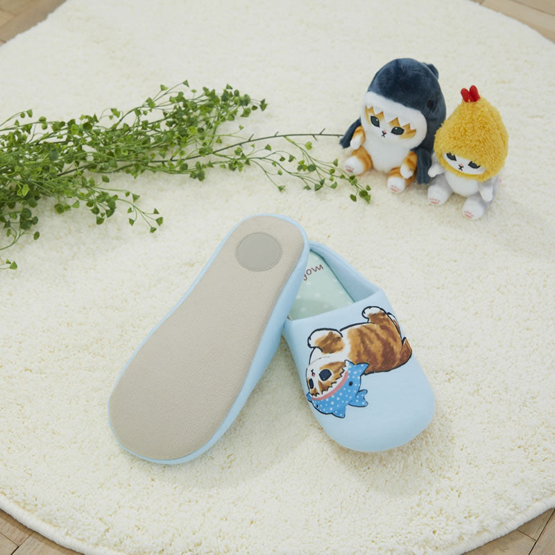 mofusand サメにゃん ドットルームシューズ BL