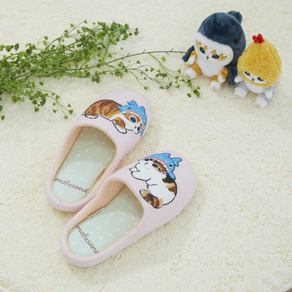 mofusand Shark Cat Dot room shoes PI