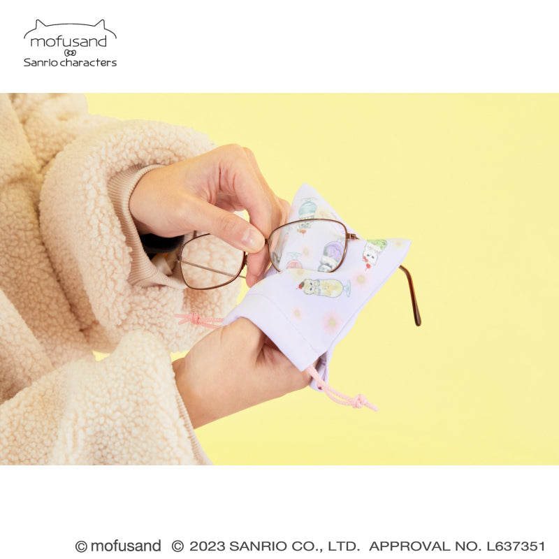mofusand× Sanrio Characters Microfiber Mini Drawstring 2 pieces (Ohana)