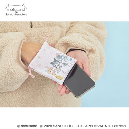 mofusand× Sanrio Characters Microfiber Mini Drawstring 2 pieces (Ohana)