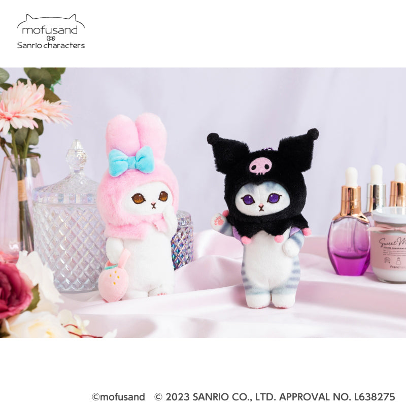 mofusand × Sanrio Characters Mascot Keychain (Kuromi)
