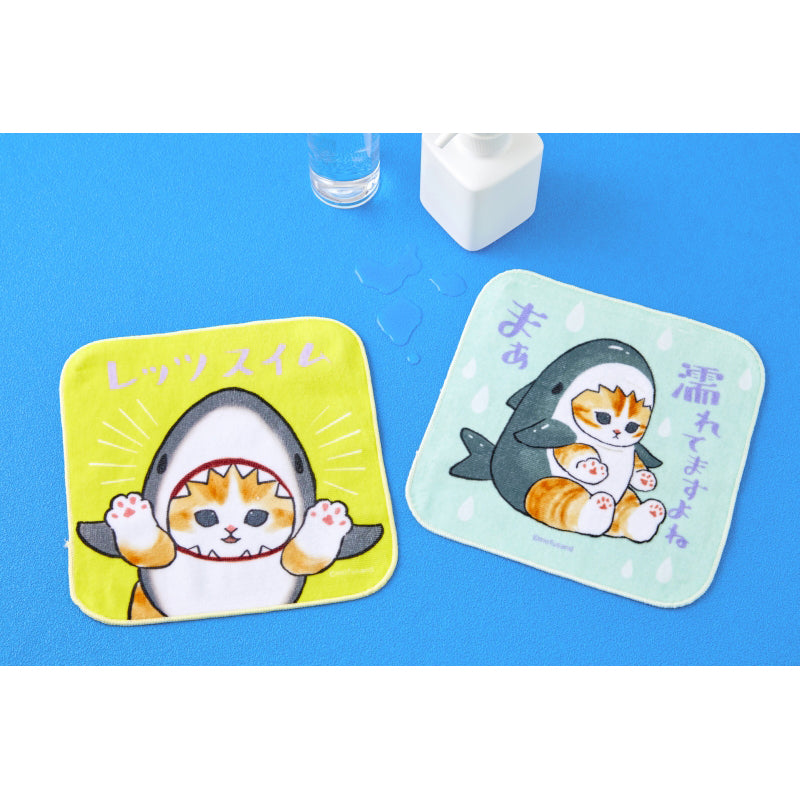 mofusand サメにゃんたちの ハンドタオル(レッツスイム) | mofusand