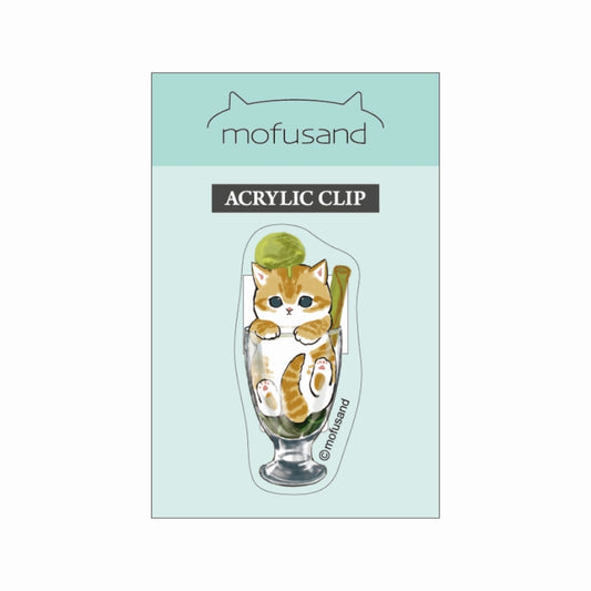 mofusand 아크릴 클립 (matcha parfait)