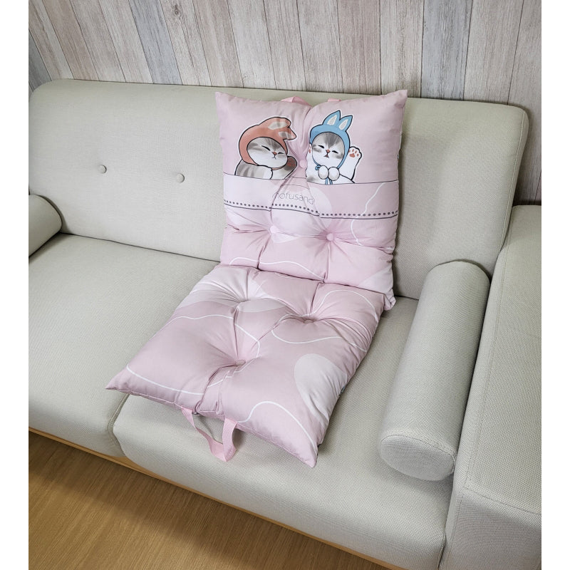 【同梱不可】mofusand 折りたたみクッション(うさぎ)【他の商品と同時購入不可】