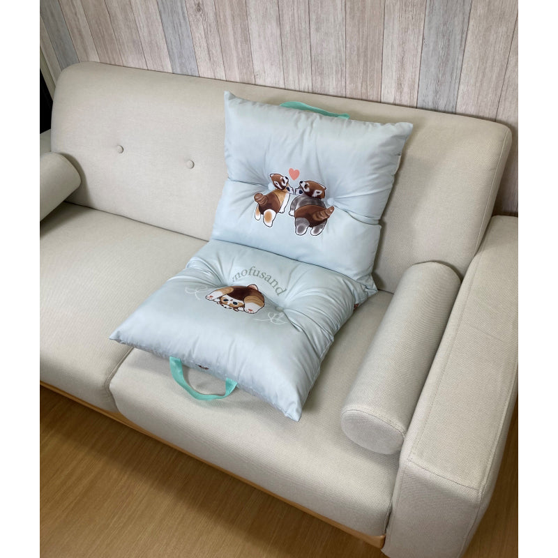 【同梱不可】mofusand 折りたたみクッション(レッサーパンダ)【他の商品と同時購入不可】