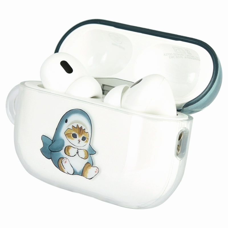mofusand AirPods Pro Compatible Soft Case (Shark Nyan)
