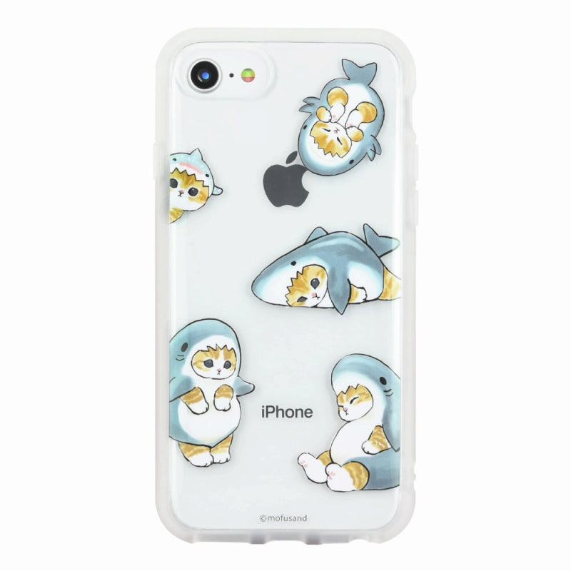 mofusand IIIIfit Clear iPhone SE(第3世代/第2世代)/8/7/6s/6対応ケース(サメにゃん)
