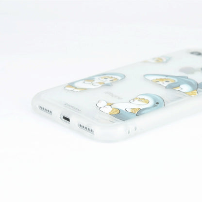 mofusand IIIIfit Clear iPhone SE(第3世代/第2世代)/8/7/6s/6対応ケース(サメにゃん)