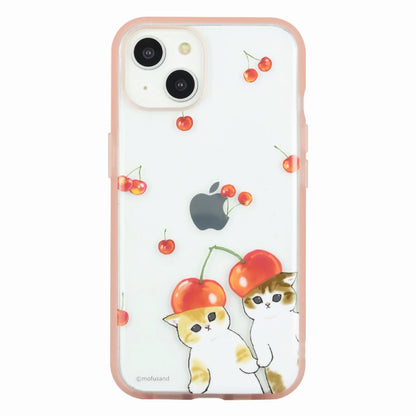 mofusand iiifit透明iPhone 14/13兼容案例（樱桃）