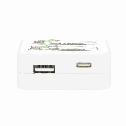 mofusand USB/USB Type-C ACアダプタ(ごろにゃん)