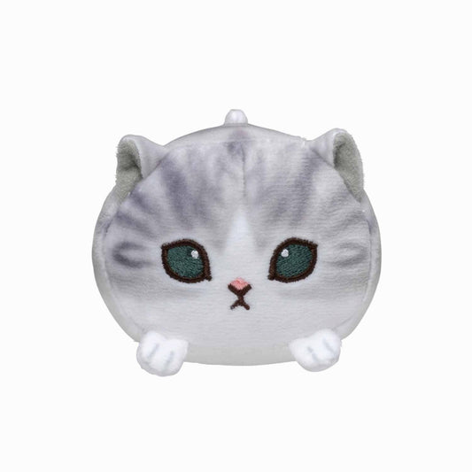 mofusand Tiny Round Meow Plush (Gray & White)