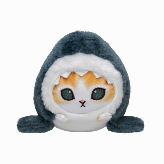 mofusand Tiny Round Meow Plush (Shark Meow)