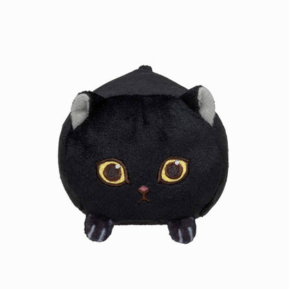 mofusand Tiny Round Meow Plush (Black Meow)