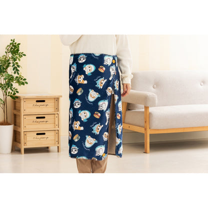 mofusand あったか3WAYブランケット(ネイビー)