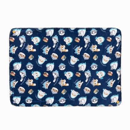 mofusand あったか3WAYブランケット(ネイビー)