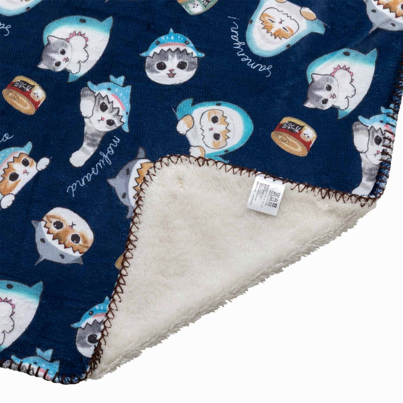 mofusand あったか3WAYブランケット(ネイビー)