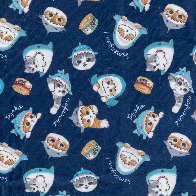 mofusand あったか3WAYブランケット(ネイビー)