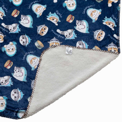 mofusand There was a large blanket blanket (navy)