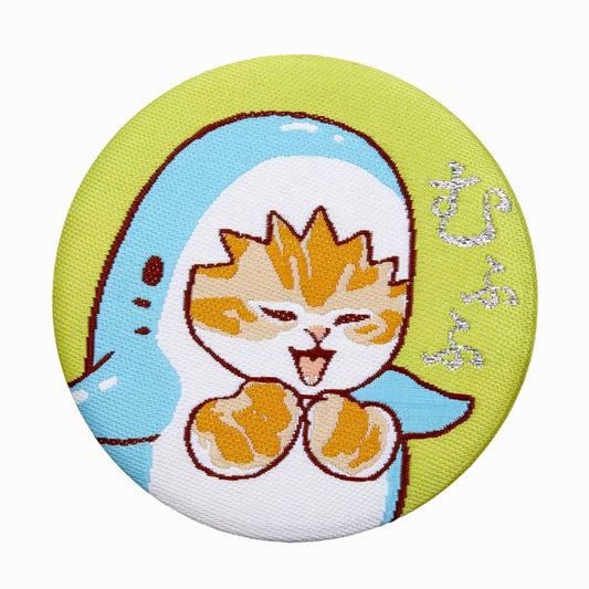 mofusand ジャガード織缶バッジ(むふふ)