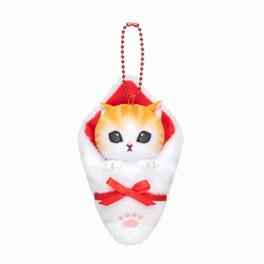 mofusand Gift-Wrapped Meow Mascot Keychain