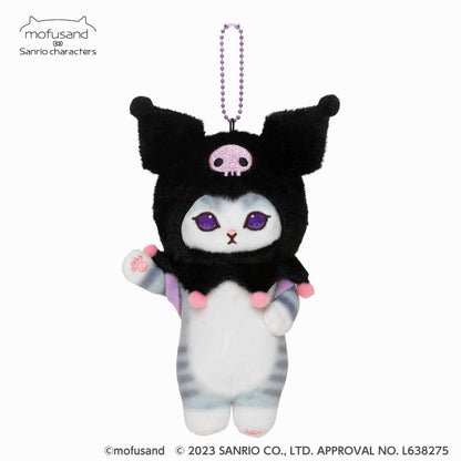mofusand × Sanrio Characters Mascot Keychain (Kuromi)