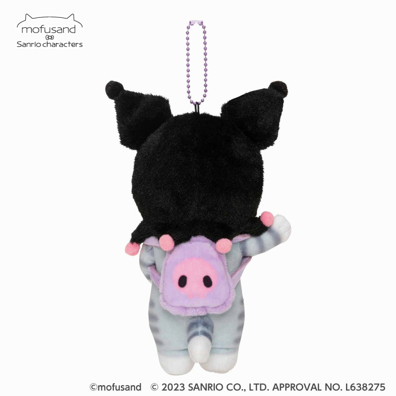 mofusand × Sanrio Characters Mascot Keychain (Kuromi)