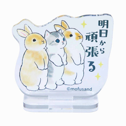 mofusand 交易丙烯酸支架（Energetic Nyanko）（总共10种类型）